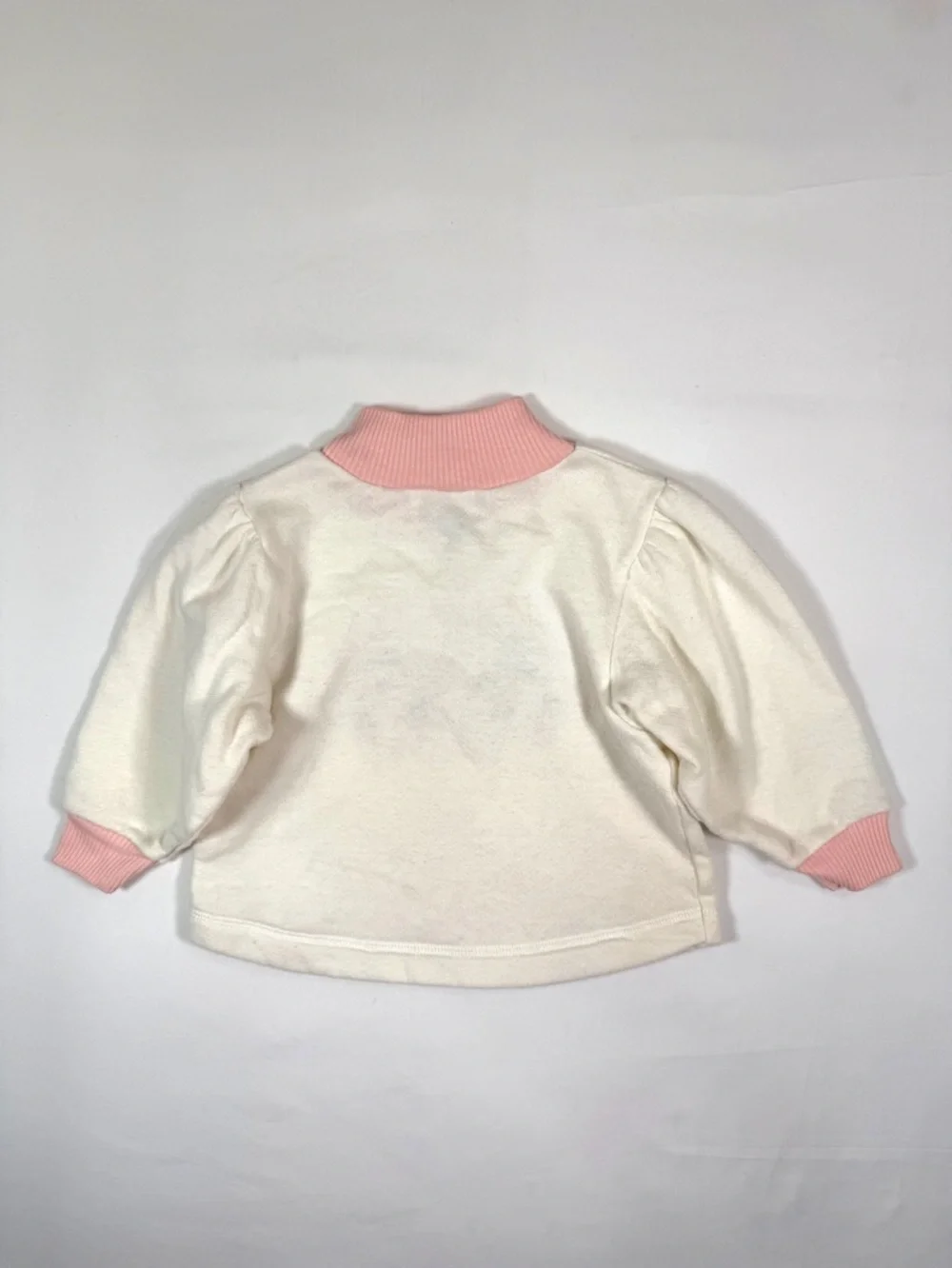 VINTAGE CARTERS Baby Sweatshirt 18 Months 1990s‎ Bunny Graphic Cozy Cute Pastel